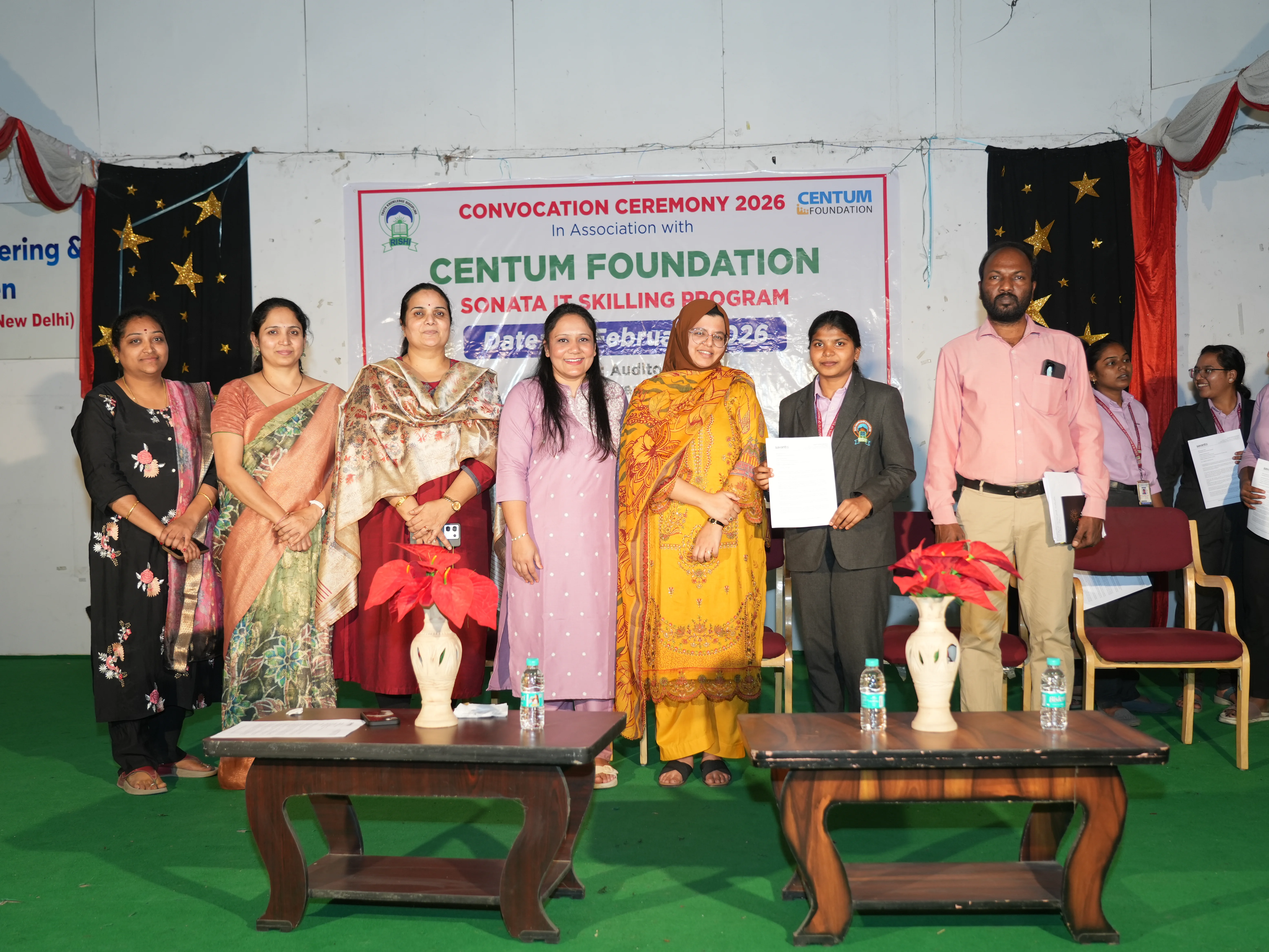 Convocation Ceremony of Sonata CSR through Centrum foundation for 4 th year students - RITW
